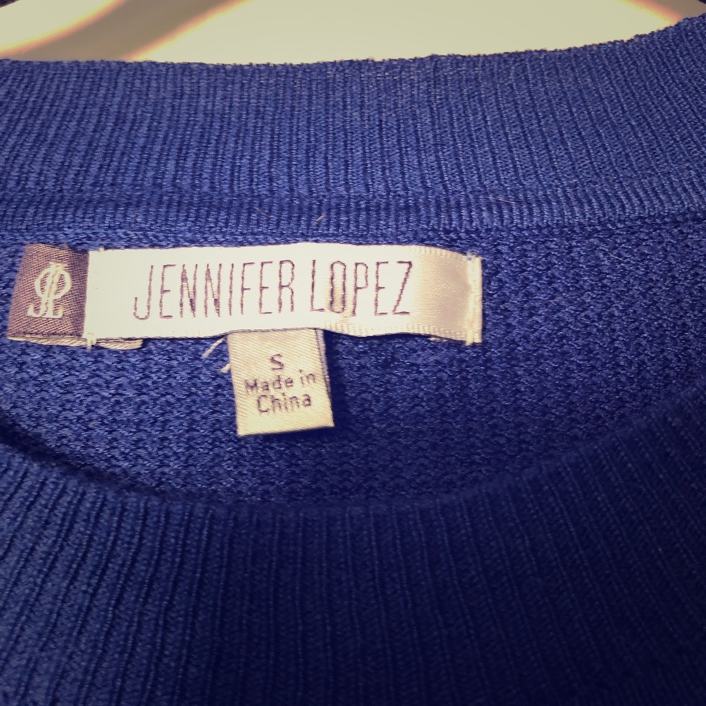 Jennifer Lopez Blue Thermal Bodycon Dress